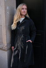 Load image into Gallery viewer, Denim Trenchcoat - Anthracite