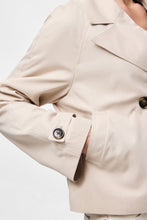 Cargar imagen en el visor de la galería, Scarlett Short Trenchcoat - Silver Gray