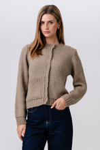 Load image into Gallery viewer, Emilie Knit Cardigan - Brown