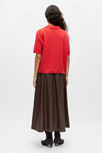 Load image into Gallery viewer, Debbie Knit Polo - Poinsettia