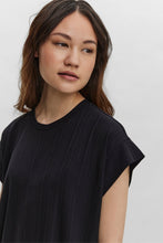 Load image into Gallery viewer, Phoenixy Cap Sleeve Calf Dress - Black