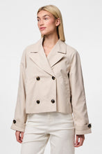Cargar imagen en el visor de la galería, Scarlett Short Trenchcoat - Silver Gray