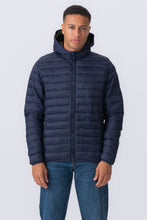 Load image into Gallery viewer, Hooded Light Puffer Jacket - Navy