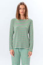 Load image into Gallery viewer, Stripped Long Sleeve Slim Fit - Green