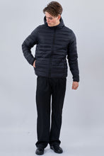Load image into Gallery viewer, Hooded Light Puffer Jacket - Black