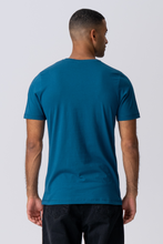 Carregar imagem no visualizador da galeria, T-shirt básica orgânica - Azul petróleo