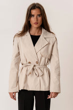 Load image into Gallery viewer, Sia Short Trenchcoat - Off White