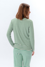 Load image into Gallery viewer, Stripped Long Sleeve Slim Fit - Green