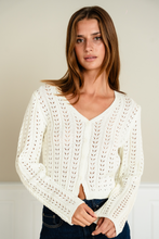 Load image into Gallery viewer, Virginia Knit Cardigan - Ecru