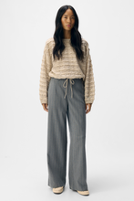 Charger l'image dans la galerie, Lisa Wide Pant AOP - Medium Grey Melange