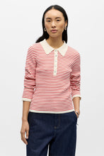 Load image into Gallery viewer, Kelly Polo Knit Pullover - Birch Poinsettia