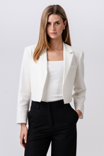 Load image into Gallery viewer, Short Blazer - White