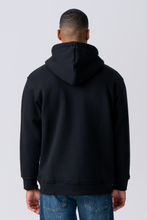 Cargar imagen en el visor de la galería, Relaxed Zip Hoodie - Black