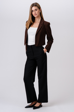Load image into Gallery viewer, Short Blazer - Brown