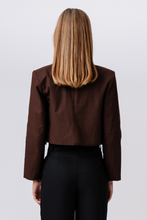 Load image into Gallery viewer, Short Blazer - Brown
