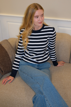 Load image into Gallery viewer, Maja Striped Shirt - Navy