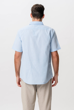 Load image into Gallery viewer, Short Sleeve Linen Shirt - Light Blue