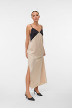Cargar imagen en el visor de la galería, Joy Singlet Ankle Dress - Black Cement Contrast