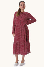 Load image into Gallery viewer, Anna long-sleeved dress - Sundried Tomato