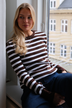 Load image into Gallery viewer, Maja Striped Shirt - Brown