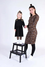 Load image into Gallery viewer, Alma Long-sleeved Dress - Leopard