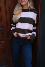 Load image into Gallery viewer, Juliette Striped Knit - Pink/Khaki