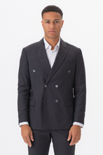 Load image into Gallery viewer, Premium Double-breasted Blazer - Grey-brown