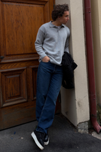 Load image into Gallery viewer, Knitted Long Sleeve Polo - Grey