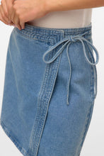 Load image into Gallery viewer, Liza Short Denim Wrap Skirt - Medium Blue Denim