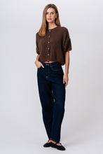 Load image into Gallery viewer, Mary Short Sleeved Knit - Brown