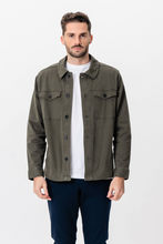 Carica l'immagine nel visualizzatore di Gallery, Twill Overshirt - Dark Olive