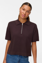 Load image into Gallery viewer, Gold 2/4 Poloneck Pullover - Chocolate Torte