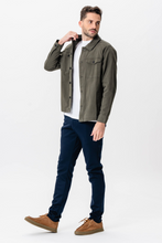 Carica l'immagine nel visualizzatore di Gallery, Twill Overshirt - Dark Olive