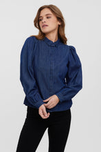 Load image into Gallery viewer, Nily Denim Shirt - Dark Blue Denim