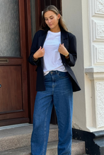 Cargar imagen en el visor de la galería, Blazer de gran tamaño - Negro