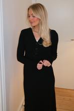 Afbeelding in Gallery-weergave laden, Nova Tie Blouse Knit - Black