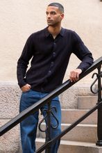 Cargar imagen en el visor de la galería, Arthur Knit Cardigan - Dark Navy