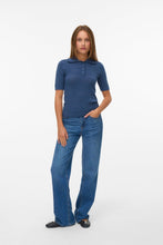 Load image into Gallery viewer, Limone Scallop Poloneck - Dark Denim