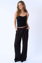 Load image into Gallery viewer, Paloma Pinstripe Pants - Dark Brown