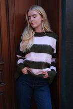 Load image into Gallery viewer, Juliette Striped Knit - Pink/Khaki