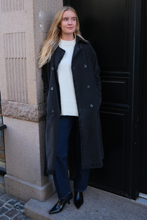 Load image into Gallery viewer, Denim Trenchcoat - Anthracite