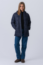 Load image into Gallery viewer, Long Puffer Jacket - Navy