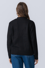 Load image into Gallery viewer, Knitted Cardigan - Black