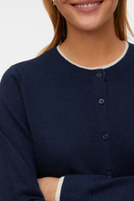 Carica l'immagine nel visualizzatore di Gallery, Wonderful O-Neck Cardigan -Navy Blazer w. Birch