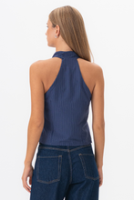 Cargar imagen en el visor de la galería, Silva Striped Top - Navy