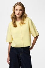 Load image into Gallery viewer, Silly O-Neck Knit Cardigan - Pale Banana Melange