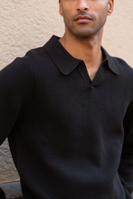 Cargar imagen en el visor de la galería, Samuel Polo Knit - Black