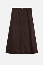 Load image into Gallery viewer, Filia Colored Denim Skirt - Chocolate Torte