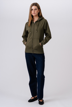 Load image into Gallery viewer, Basic Zip Hoodie - Army