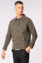 Load image into Gallery viewer, Twill Shirt Jacket - Dark Olive